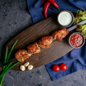 Шашлык из куриной грудки в Батуми